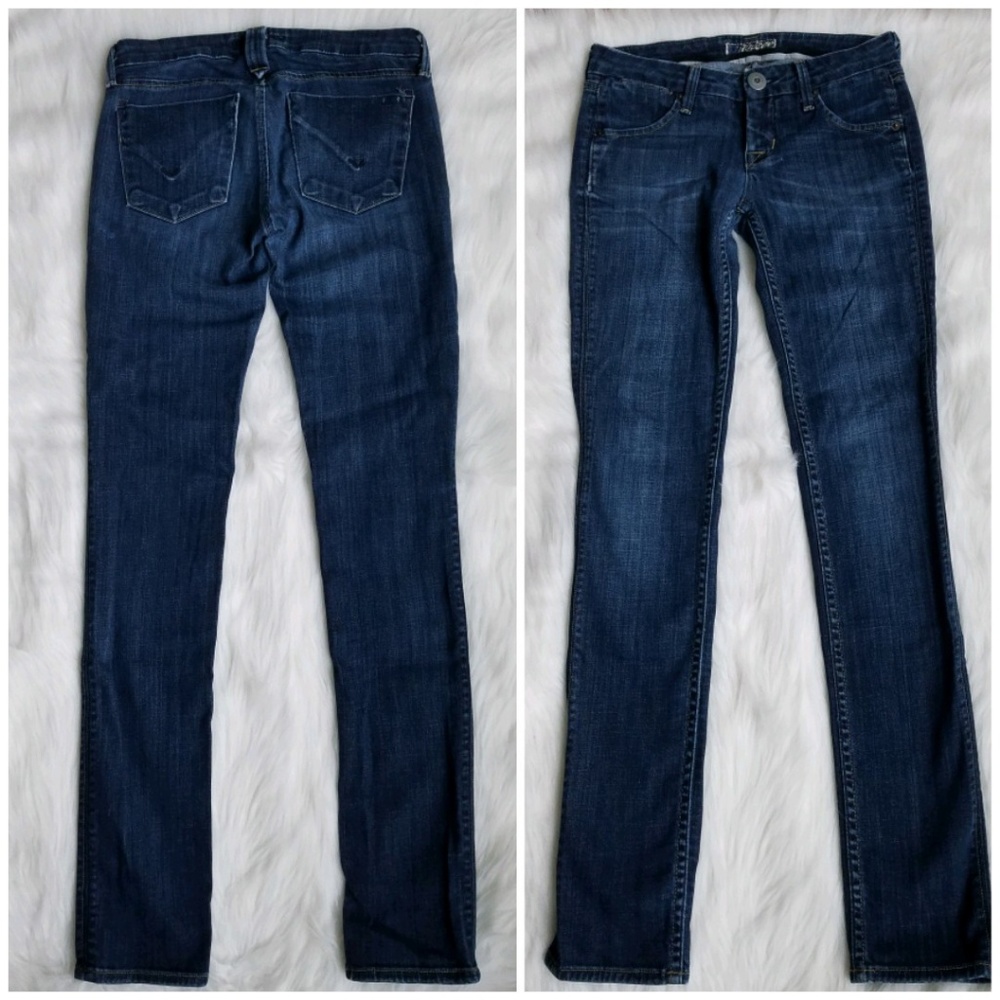 Hudson Size 24 Whiskered Skinny Jeans